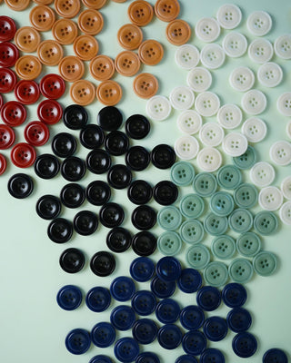 Milk 7/8" Corozo Nut Buttons: Set of 6