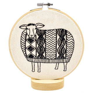 Complete Embroidery Kit - Sweater Weather Sheep