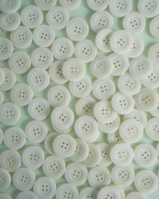 Milk 1" Corozo Nut Buttons: Set of 4