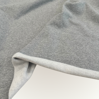 8.9 oz Organic Cotton Twill Face Fleece - Grey Mix