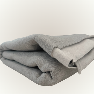 8.9 oz Organic Cotton Twill Face Fleece - Grey Mix