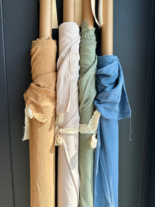 1 MTR REMNANT 4.6oz Viscose Linen - Tobacco