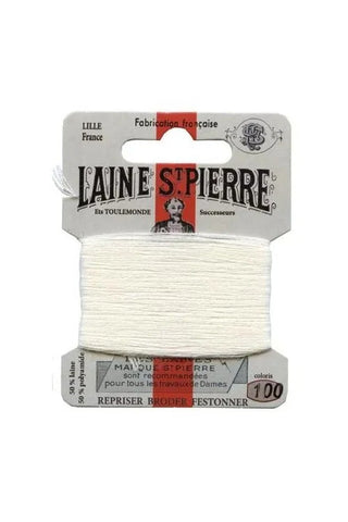 Laine Saint-Pierre Wool Blend Darning Floss - #100 White