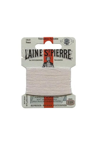 Laine Saint-Pierre Wool Blend Darning Floss - #118 Kaolin