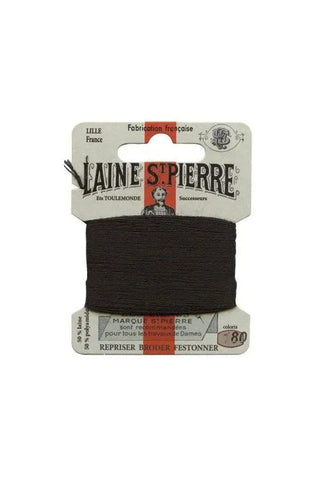 Laine Saint-Pierre Wool Blend Darning Floss - #180 Black
