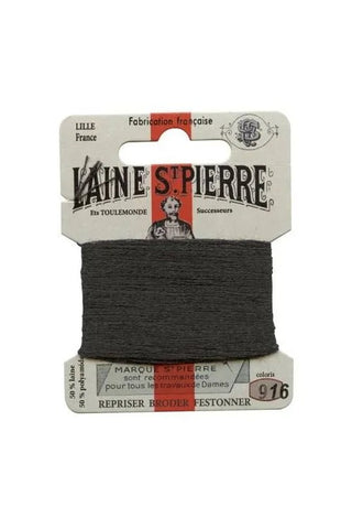 Laine Saint-Pierre Wool Blend Darning Floss - #916 Anthracite